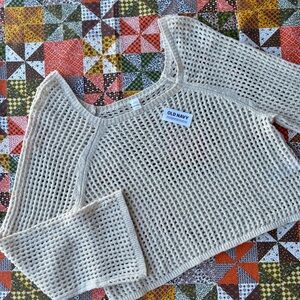 Old Navy Women's Beige Knit Sweater